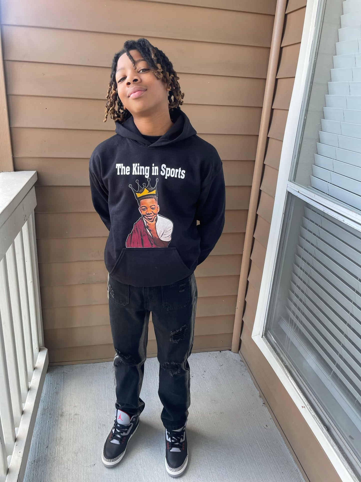 Custom Hoodie (Kids) front & back