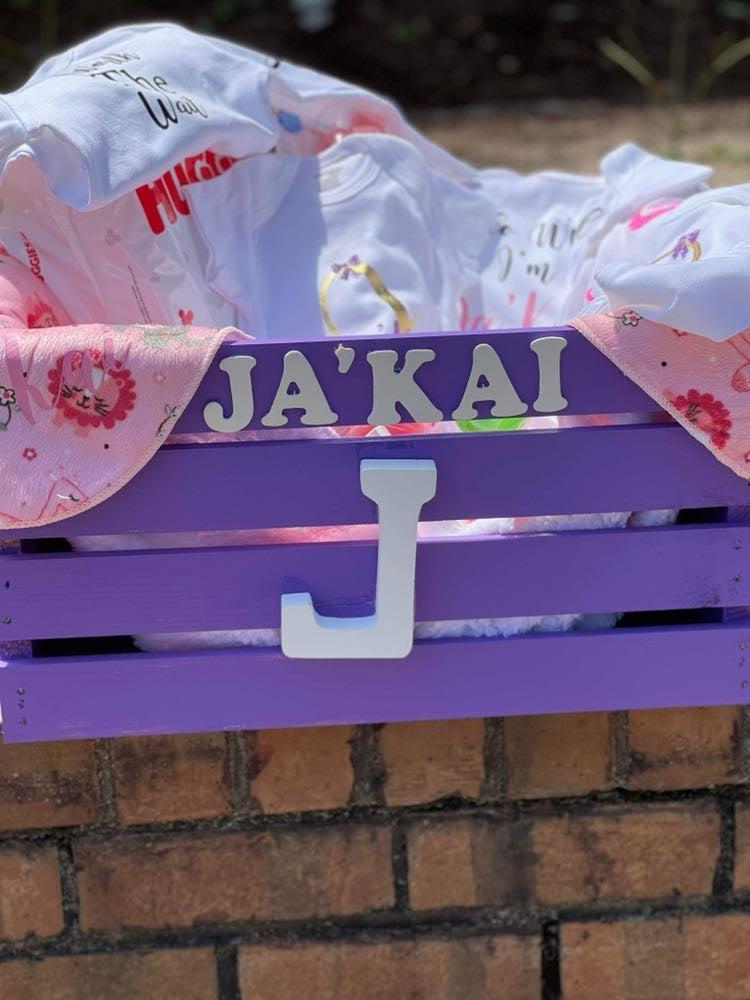 Custom baby crate (filled)
