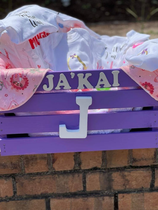 Custom baby crate (filled)
