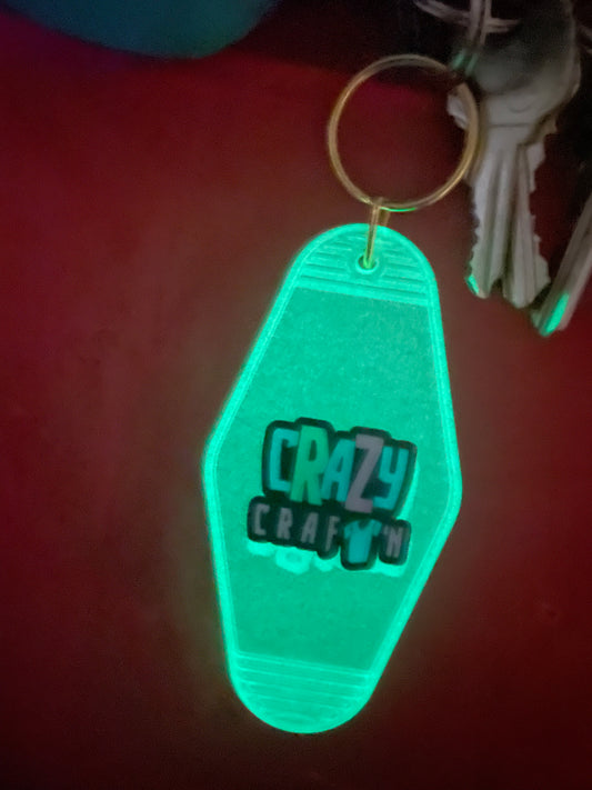 Glow in the dark keychain